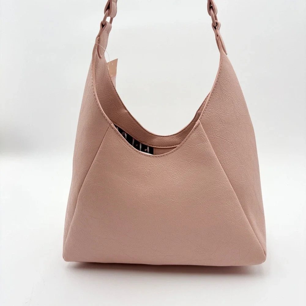 Betsey Johnson LBROSA Hobo Bag Bow Accent Shoulder Bag Purse Taupe NWT‎